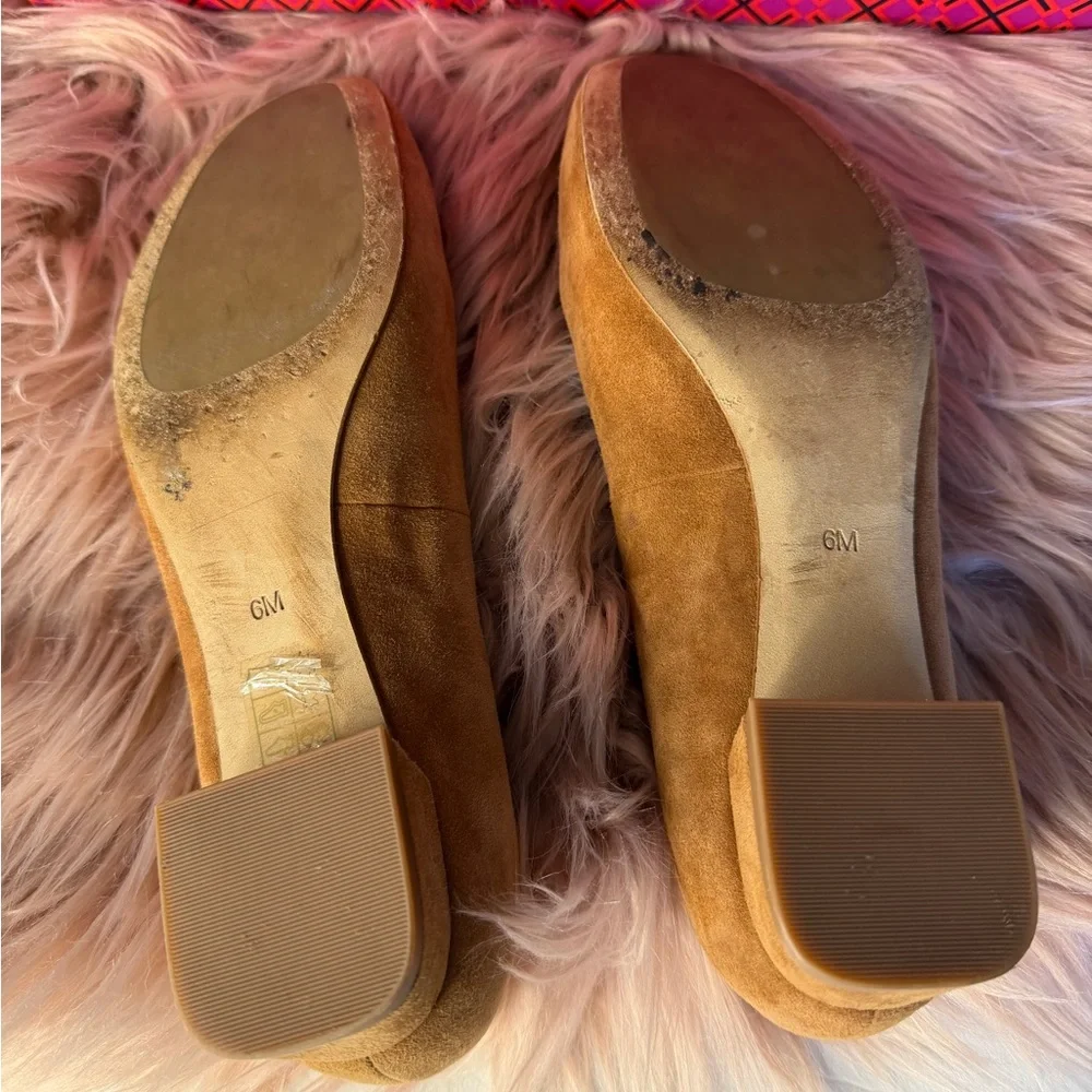 Tory Burch Gigi Suede Pumps Royal Tan Size 6